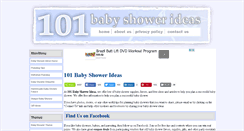 Desktop Screenshot of 101babyshowerideas.com